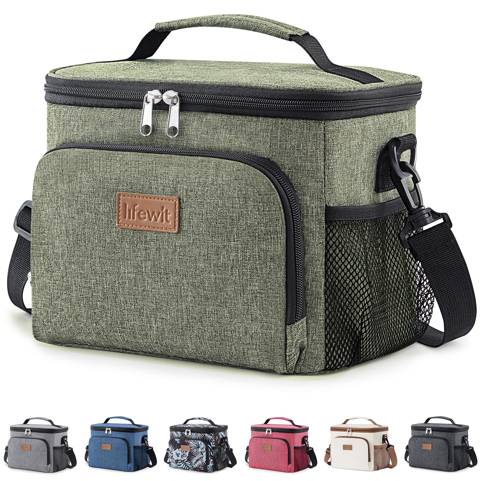 Lifewit Bolsa Termica porta Alimentos 9L, Bolso Nevera Portátil Pequeña, Impermeable Bolsas Comida Trabajo para Hombre …