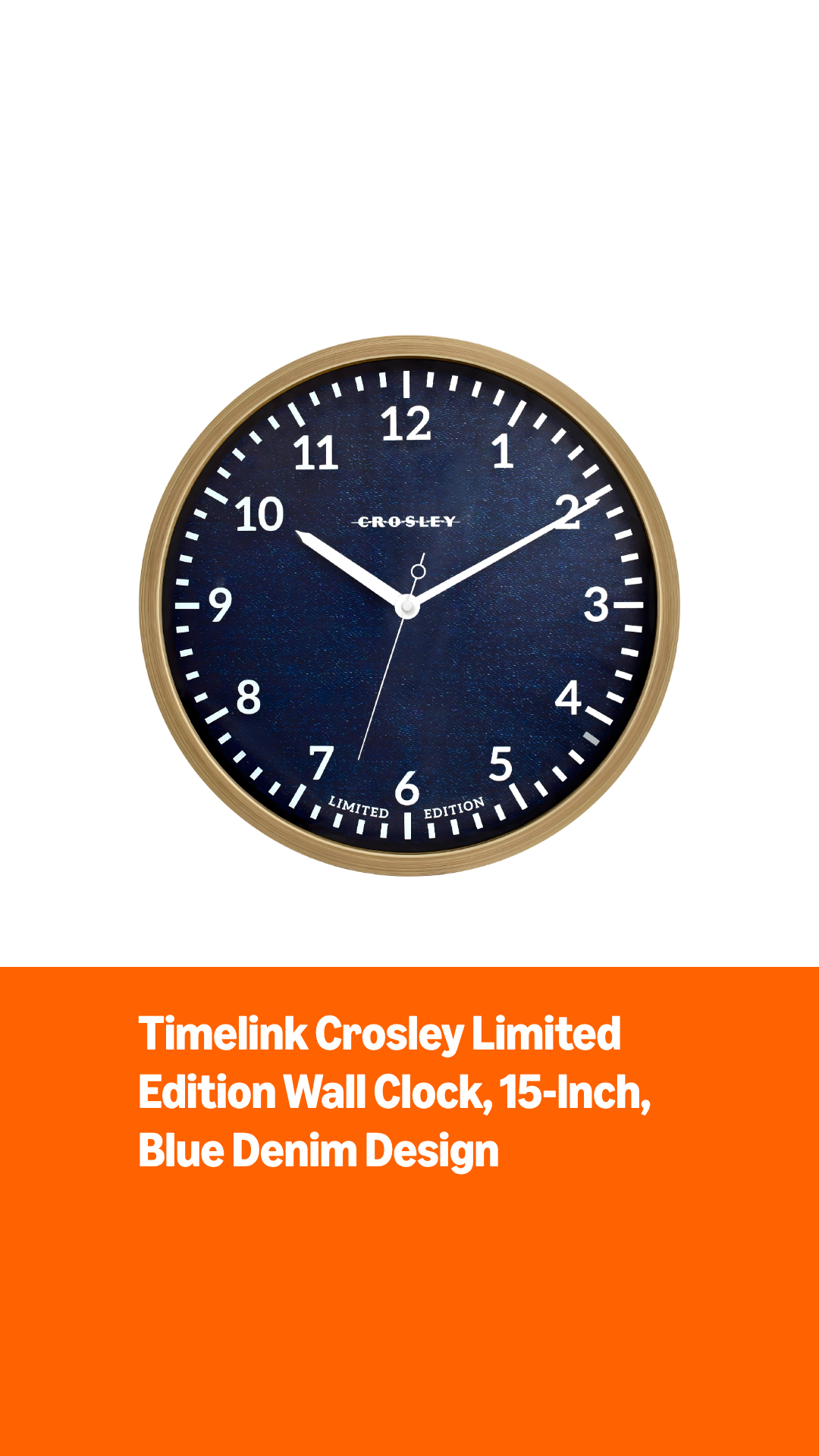 Amazon.com: Timelink Crosley Limited Edition Jean Wall Clock, 15