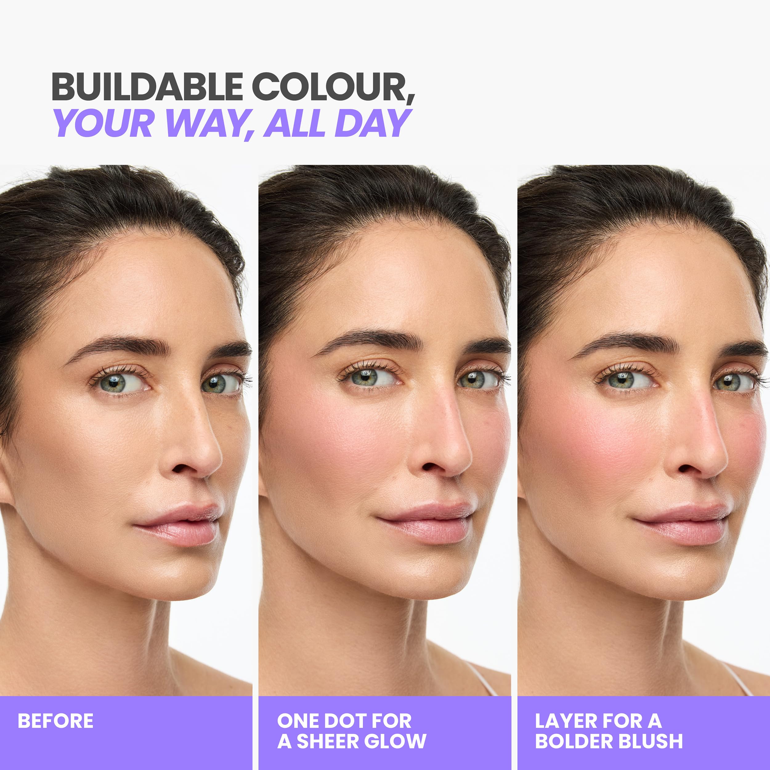 Wonderskin Liquid Blush Stain - Wonder Blading Colorete Líquido de Larga Duración, Colorete en Crema Resistente a la Transferencia 12H, Acabado Natural Luminoso Modulable (Barely)