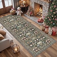 Vista 191 de Alfombra lavable para pasillo, de cocina, para entrada, alfombra suave vintage, antideslizante para interiores, para baño, sala de estar y Ladrillo