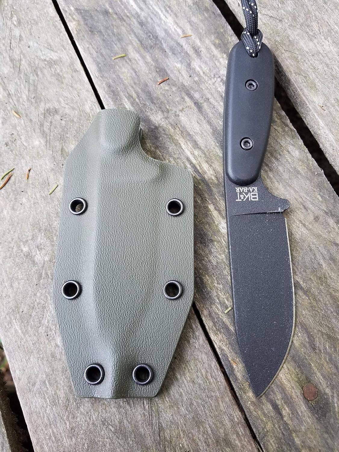 Valhalla Custom Kydex Sheath Ka-Bar Becker BK14 OD Green 2 pc