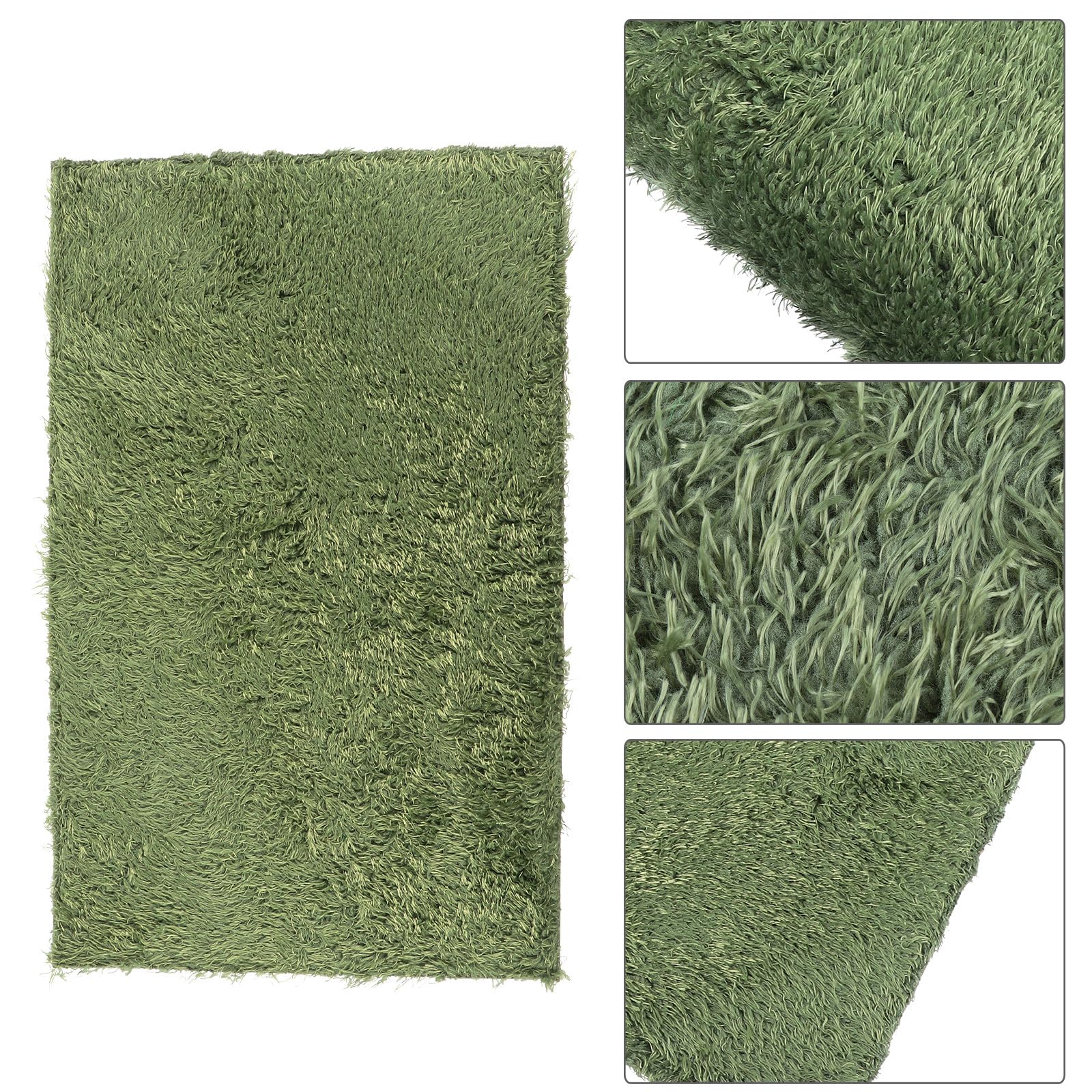 Lot de 2 Tapis pour Reptiles et Tortues en Coton Vert Imperméable Réutilisable