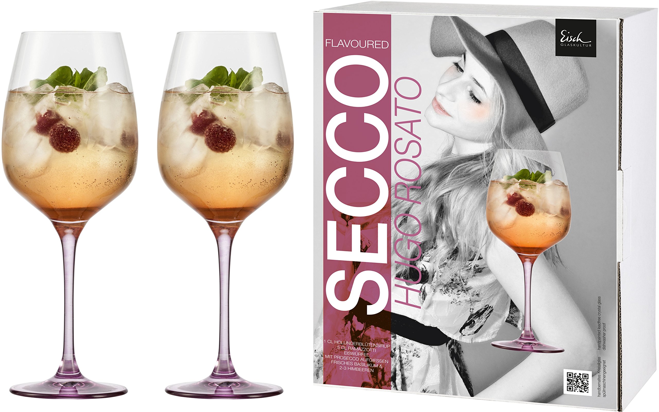 Eisch - Hugo Rosato Secco Flavoured rosa - 2 Stück im Geschenkkarton