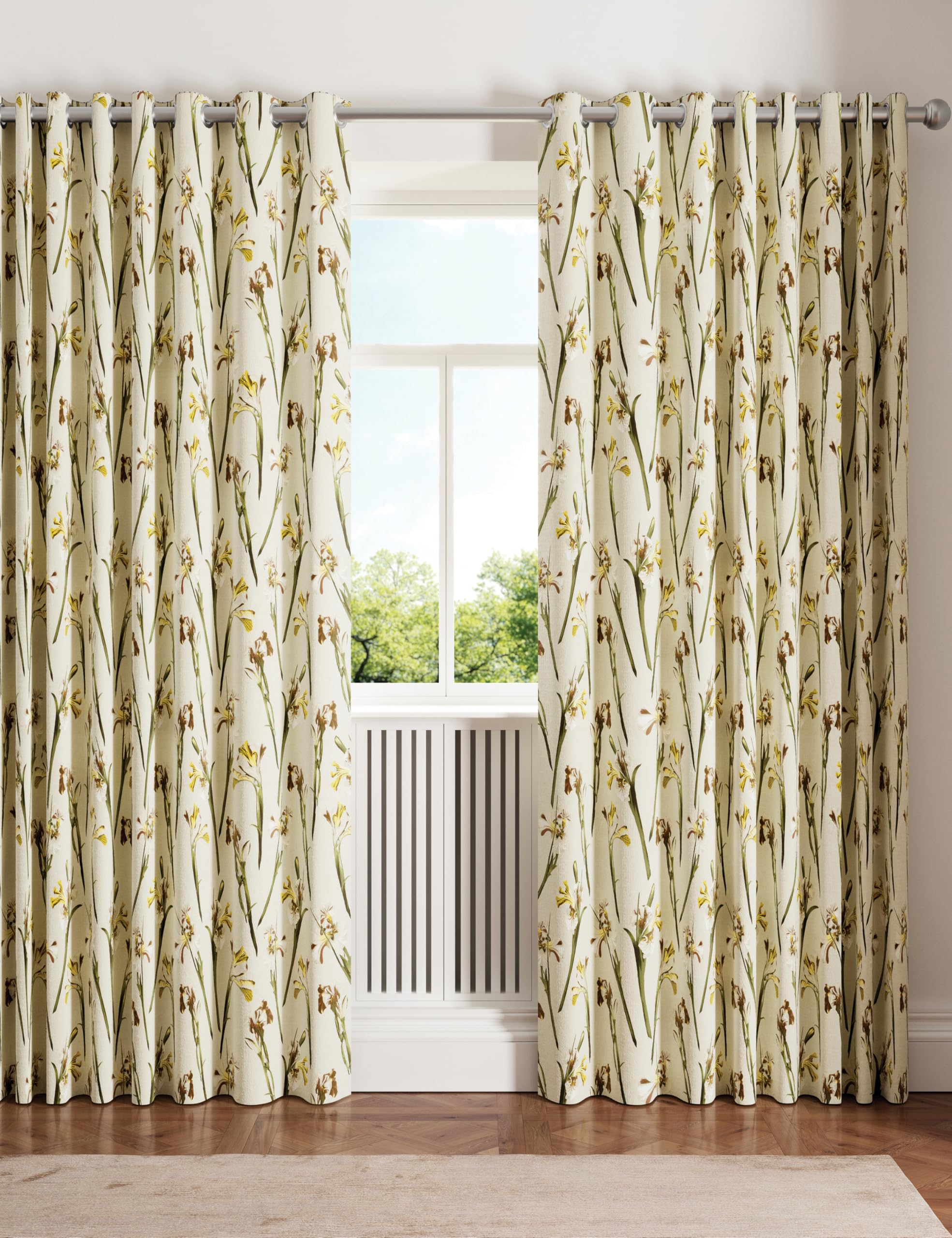 Ted Baker Curtains - Cotton - Cream - 168 cm width x 183 cm drop