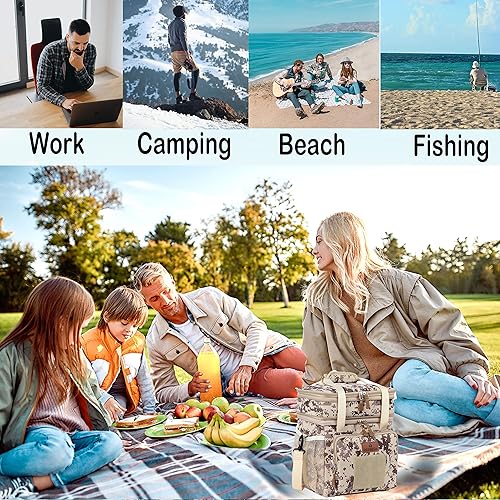 Miniatura 6 de HSHRISH Lonchera táctica, gran bolsa de almuerzo con aislamiento expandible, impermeable, duradera, para hombres, mujeres, adultos, trabajo,