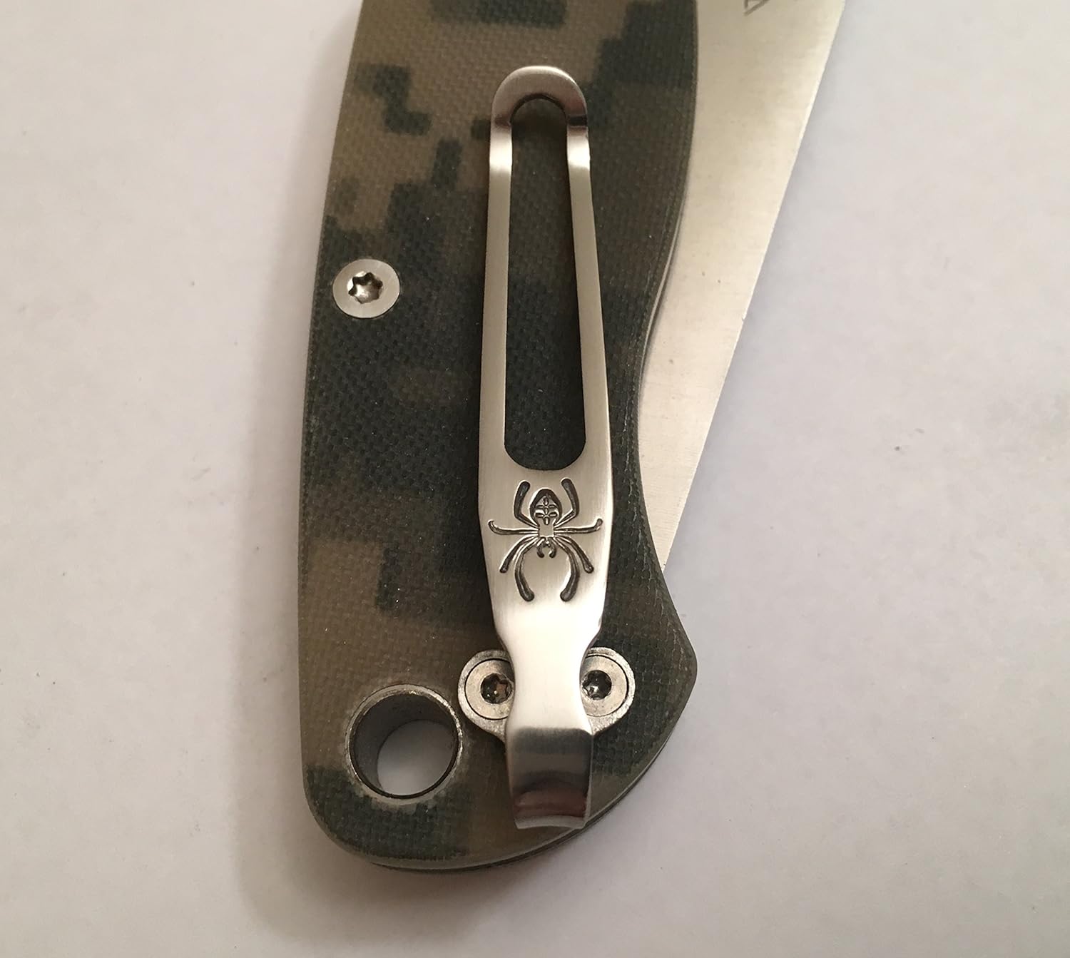 Titanium Clip Made For Spyderco Paramilitary 2 C81GP2 C81GPCMO2 C81GPDBL2