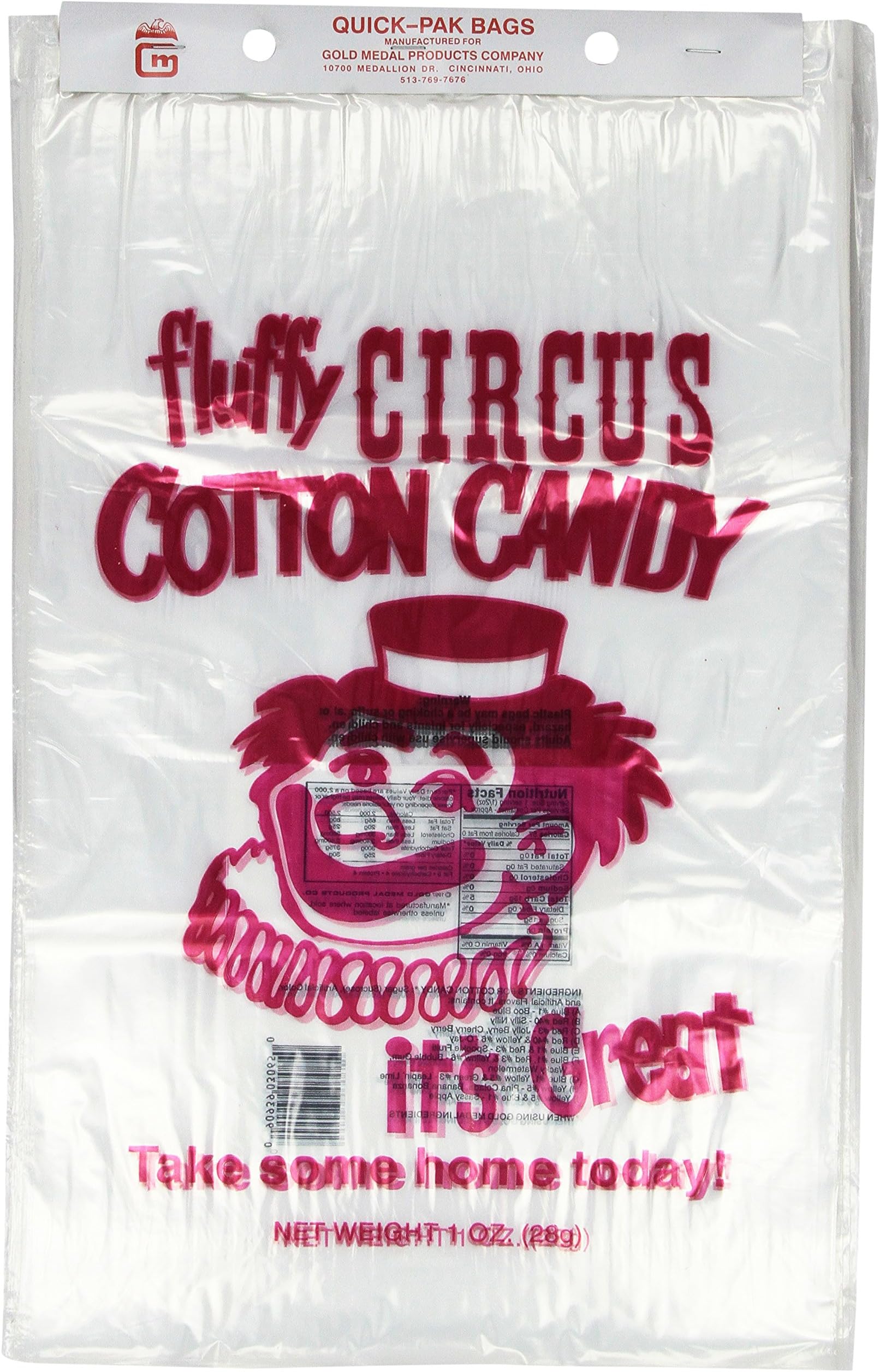 Quick Pack Cotton Candy Printed Bags (1,000 ct.)