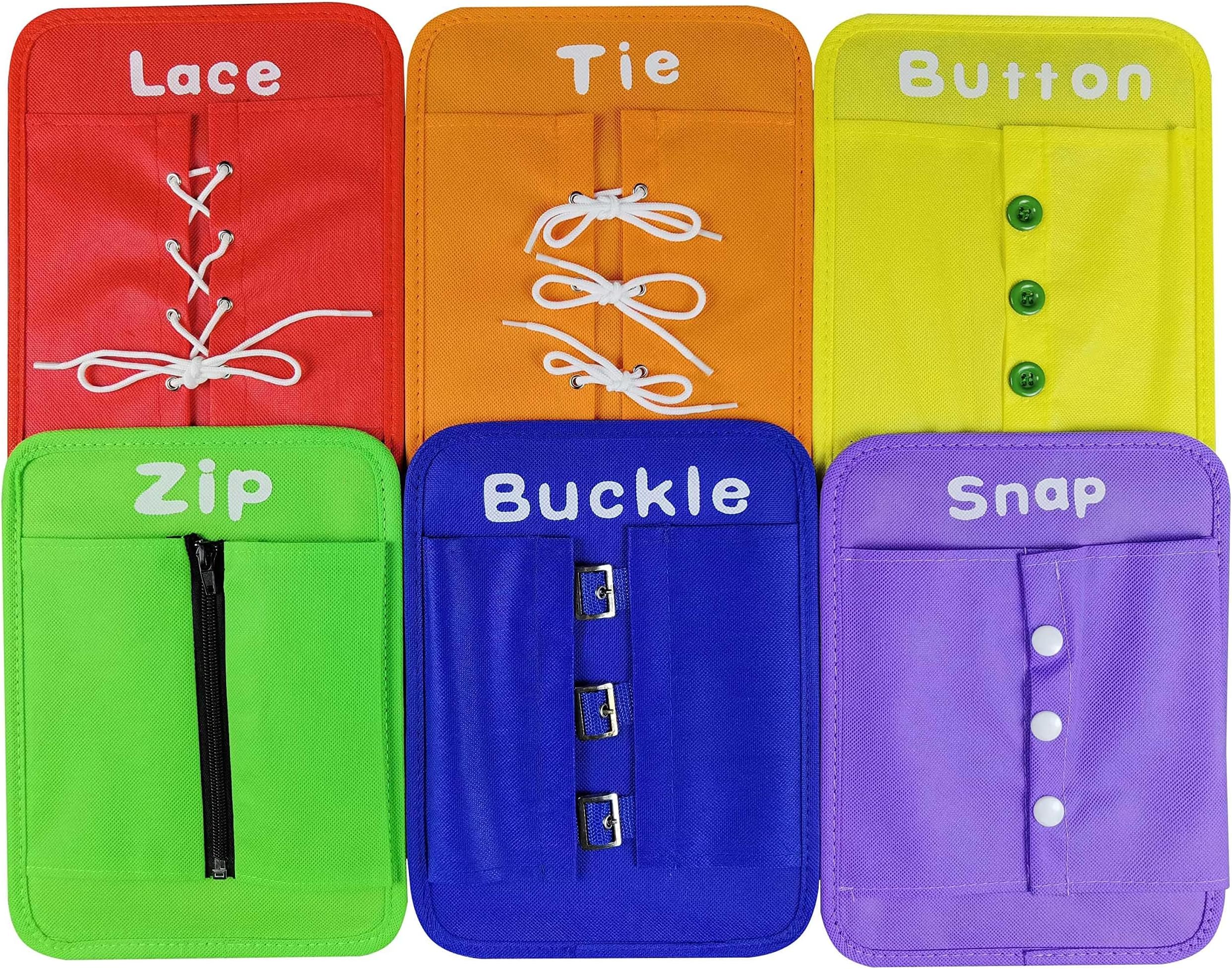 - Dress Learning Boards Preschool Early Educational to Basic Life Skills Dress Learning Boards Learn to Button,Buckle,Zip,Snap,Lace & Tie