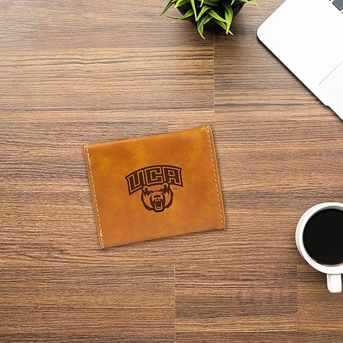 Vista 54 de Rico Industries NCAA - Cartera triple grabada con láser y tres pliegues grabada con láser, accesorio para hombre Negro