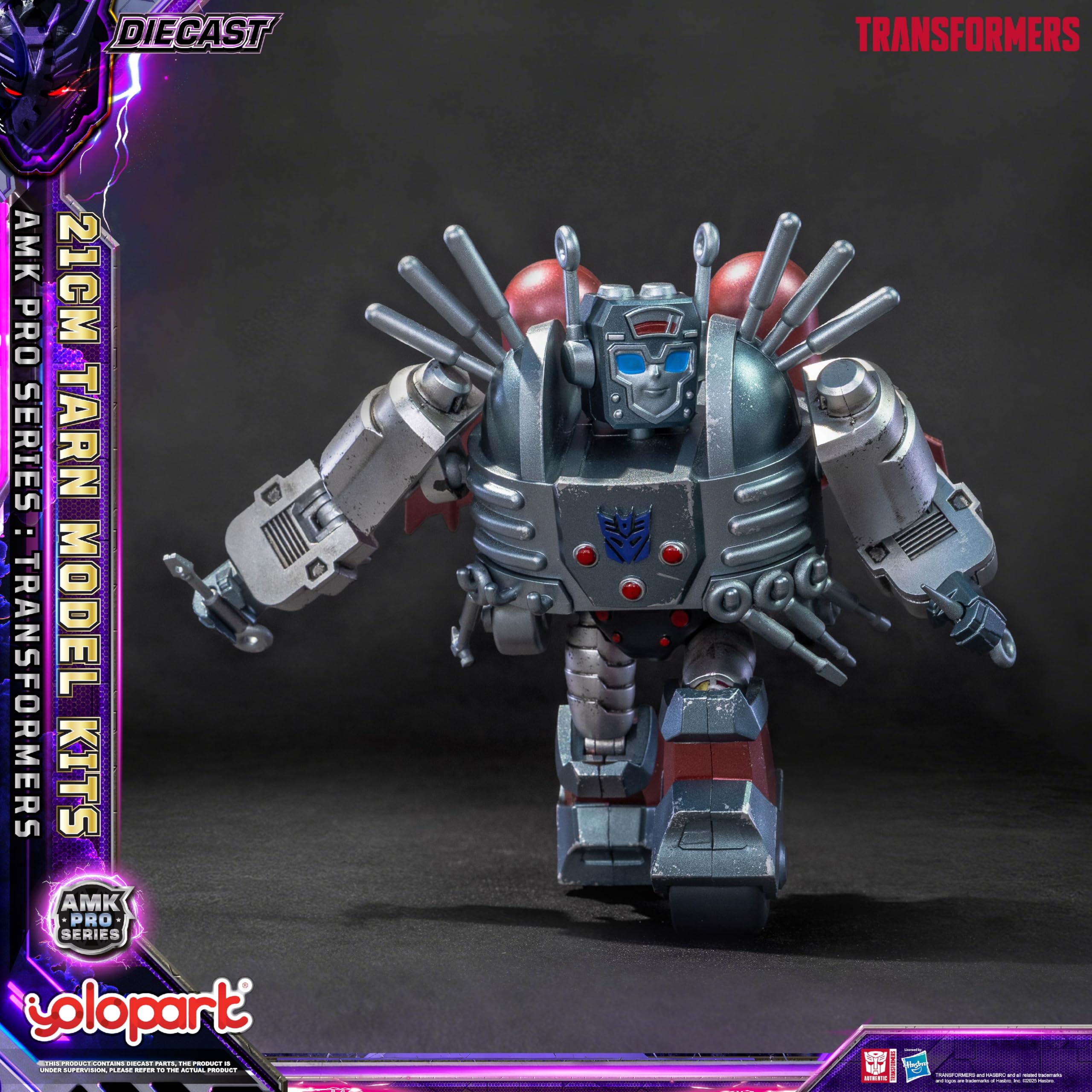 YOLOPARK Transformers Toy IDW Tarn - Statuina d'azione, 21 cm, articolo da collezione altamente articolato AMK Pro serie Tarn e Nichel, kit di modellismo con controllo magnetico LED per persone a