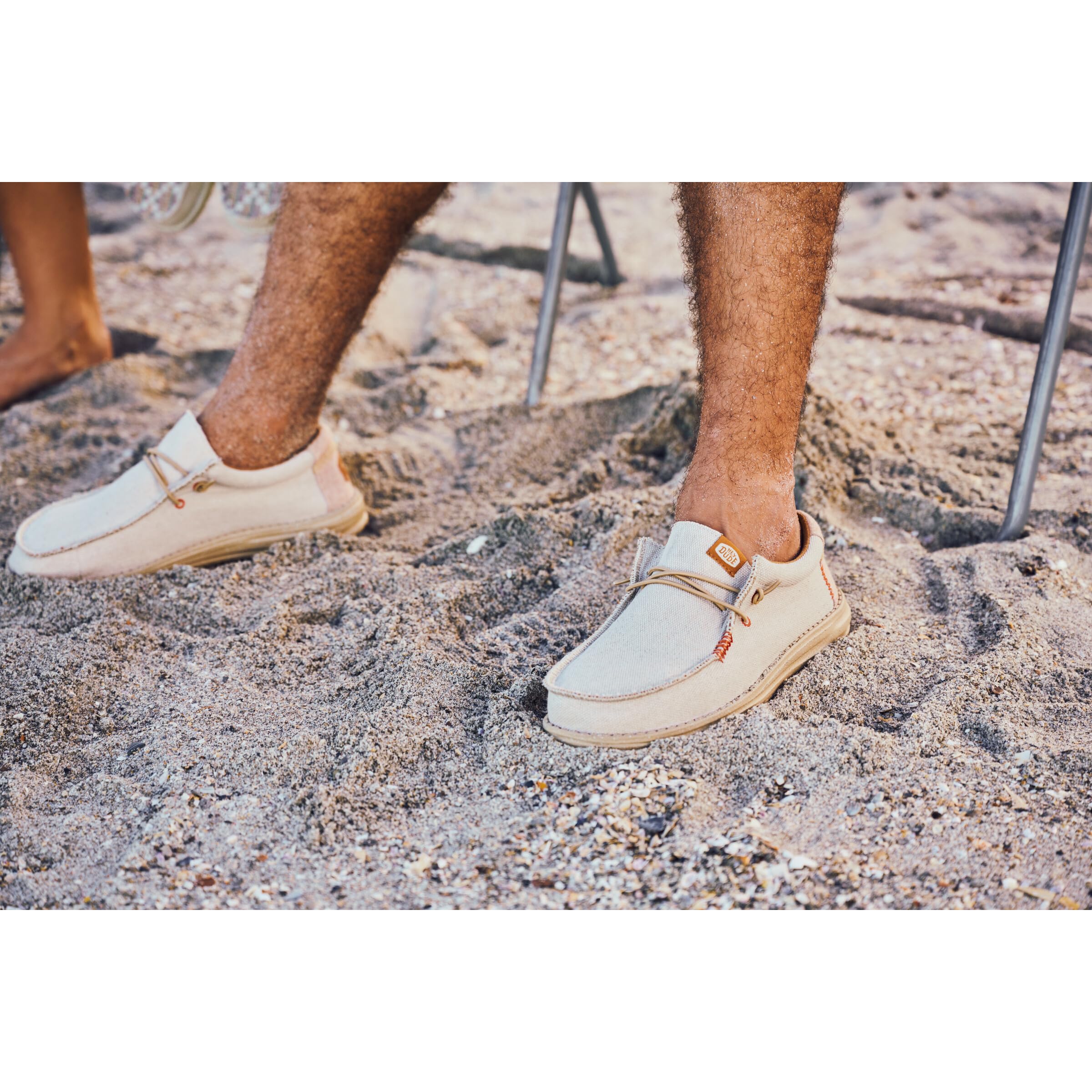 HEYDUDE Wally Coastline Jute - Chaussures pour Hommes - Baskets avec Semelles Confortables - Style Mocassin