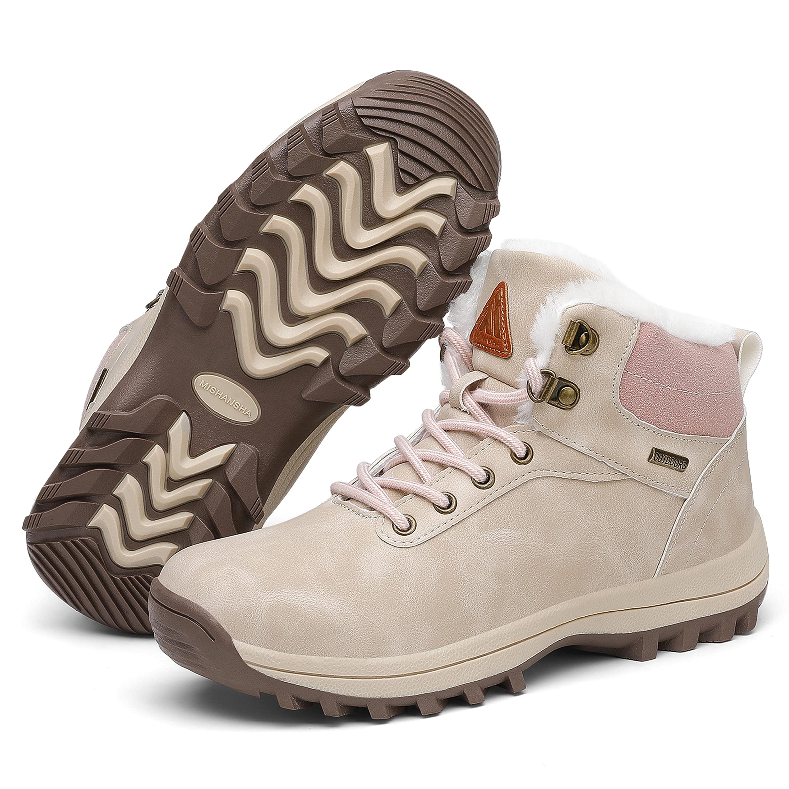Pastaza Stivali da Neve Uomo Donna Trekking Scarpe Inverno Impermeabili Outdoor Pelliccia Sneakers