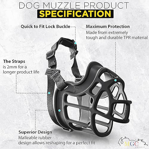 Miniatura 4 de MGC GROUP Bozal para perros  Juguete de cuerda para perros masticadores  Bozal para perros grandes  Bozal para perros medianos  Bozal para perros
