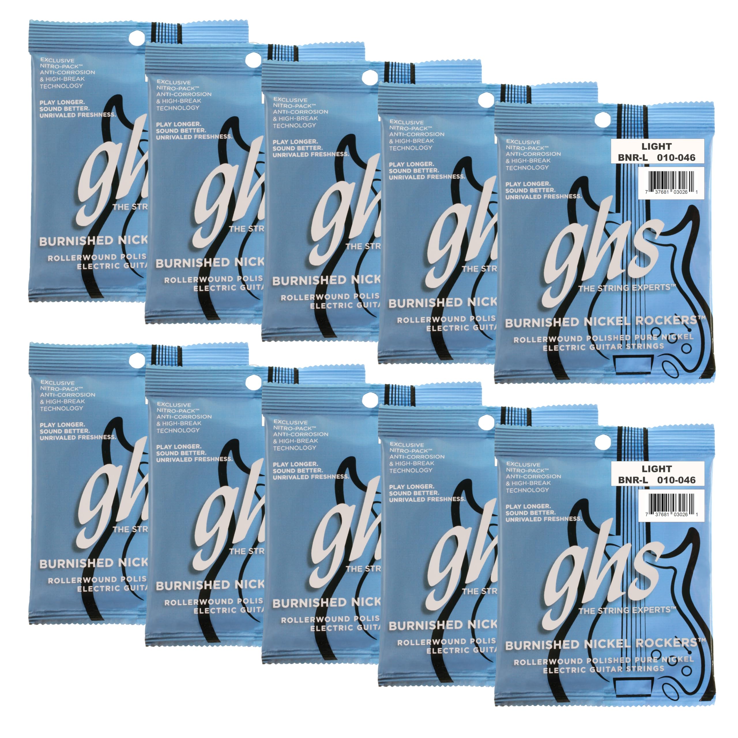 GHS Strings Struny do gitary elektrycznej (BNR-L-10 SET)