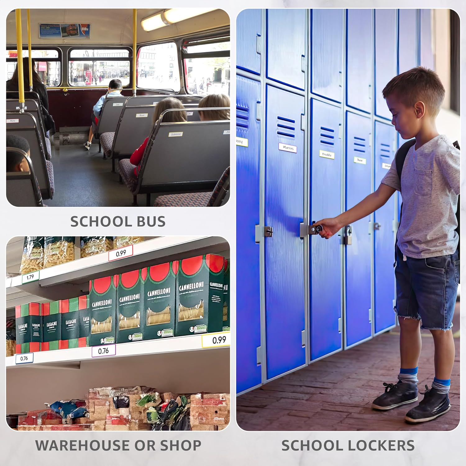32 Pack Dry Erase Magnetic Labels 3x5 in - Magnetic Name Tags for Classroom Lockers School Bus - Classroom Magnets for Names - Magnet Labels for Whiteboard - Magnet Names Plates for Classrooms image 5