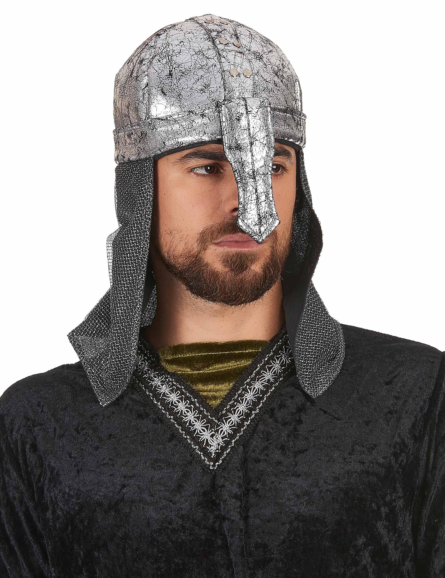 DEGUISE TOI Casco Caballero Guerrero Flexible Adulto