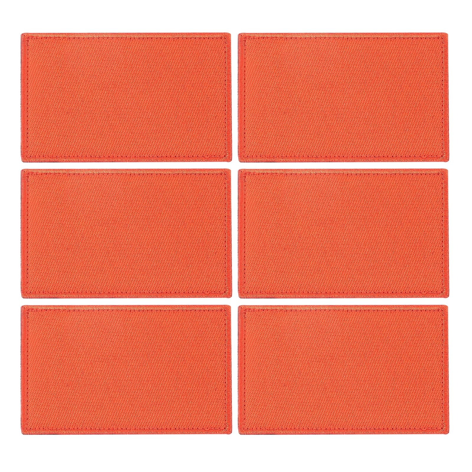Patch brodé orange 3x2 pour masquer un trou sur un vêtement ou un sac PATIKIL