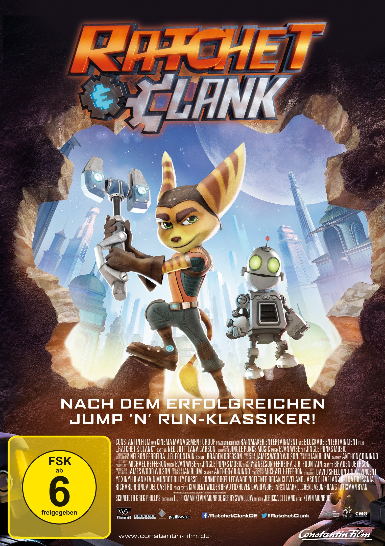 Ratchet & Clank DVD película de animación infantil en formato físico para reproducción doméstica