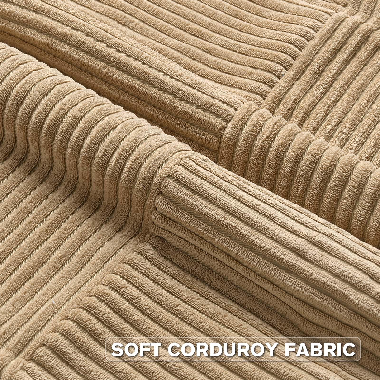 HAUSSY Set di 2 federe per cuscini beige 45,7 x 45,7 cm, in morbido