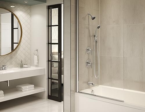 Miniatura 2 de Symmons 6705-TRM Identity - Kit de grifo de ducha con 2 manijas y 1 pulverizador, con ducha de mano (válvula no incluida), cromado