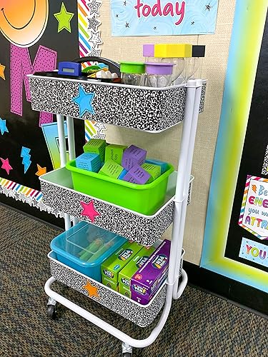 Miniatura 9 de Teacher Created Resources Composition - Borde enrollado recto  50 pies  Decora tablones de anuncios, paredes, escritorios, ventanas, puertas,