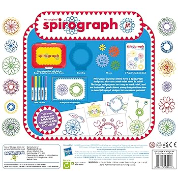 SPIROGRAPH Spirograph - Doodle Pad - Create Endless Digital Art No Mess Travel Art Kit For Ages 5