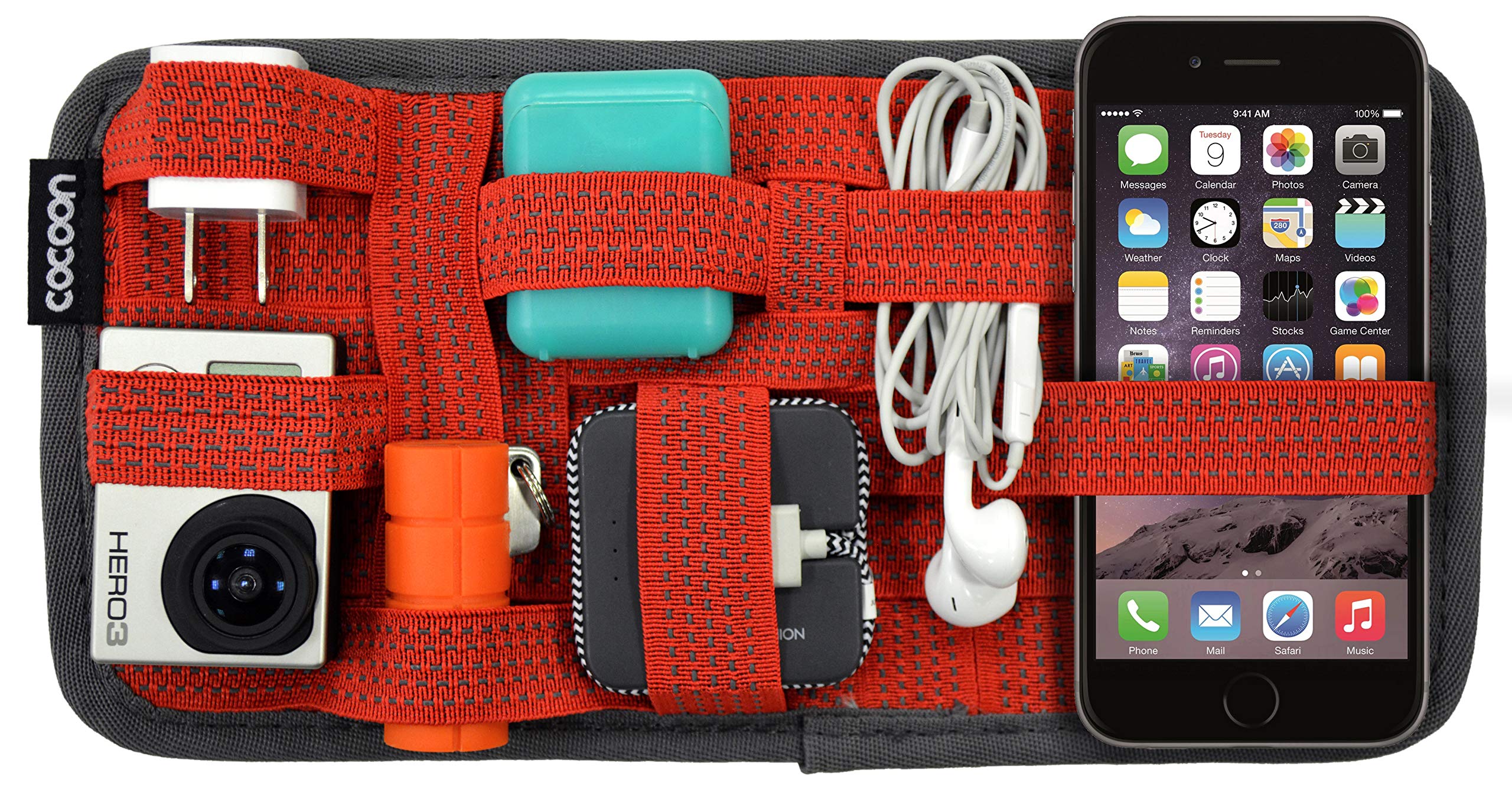 Cocoon CPG5RD GRID-IT!® Accessory Organizer - Small 10.25" x 5.125" (Racing Red)
