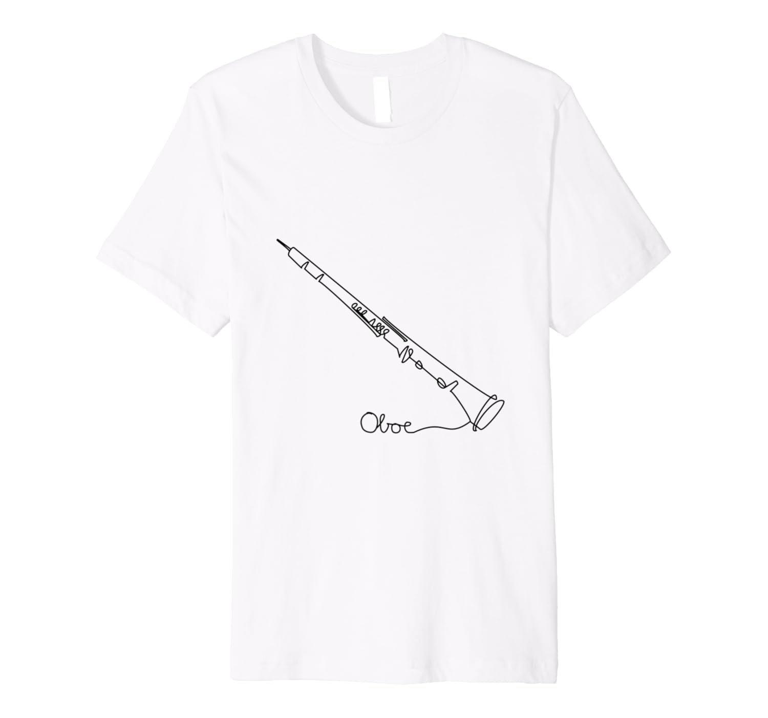 Oboist Music Design OneLine Oboe Premium TShirt Clothing