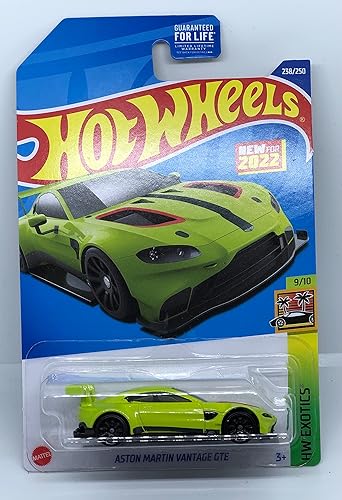 Hot Wheels 2022 - Aston Martin Vantage GTE - HW Exotics 910 - 238250 - MentaNrMint - Se envía burbujas envueltas en una caja