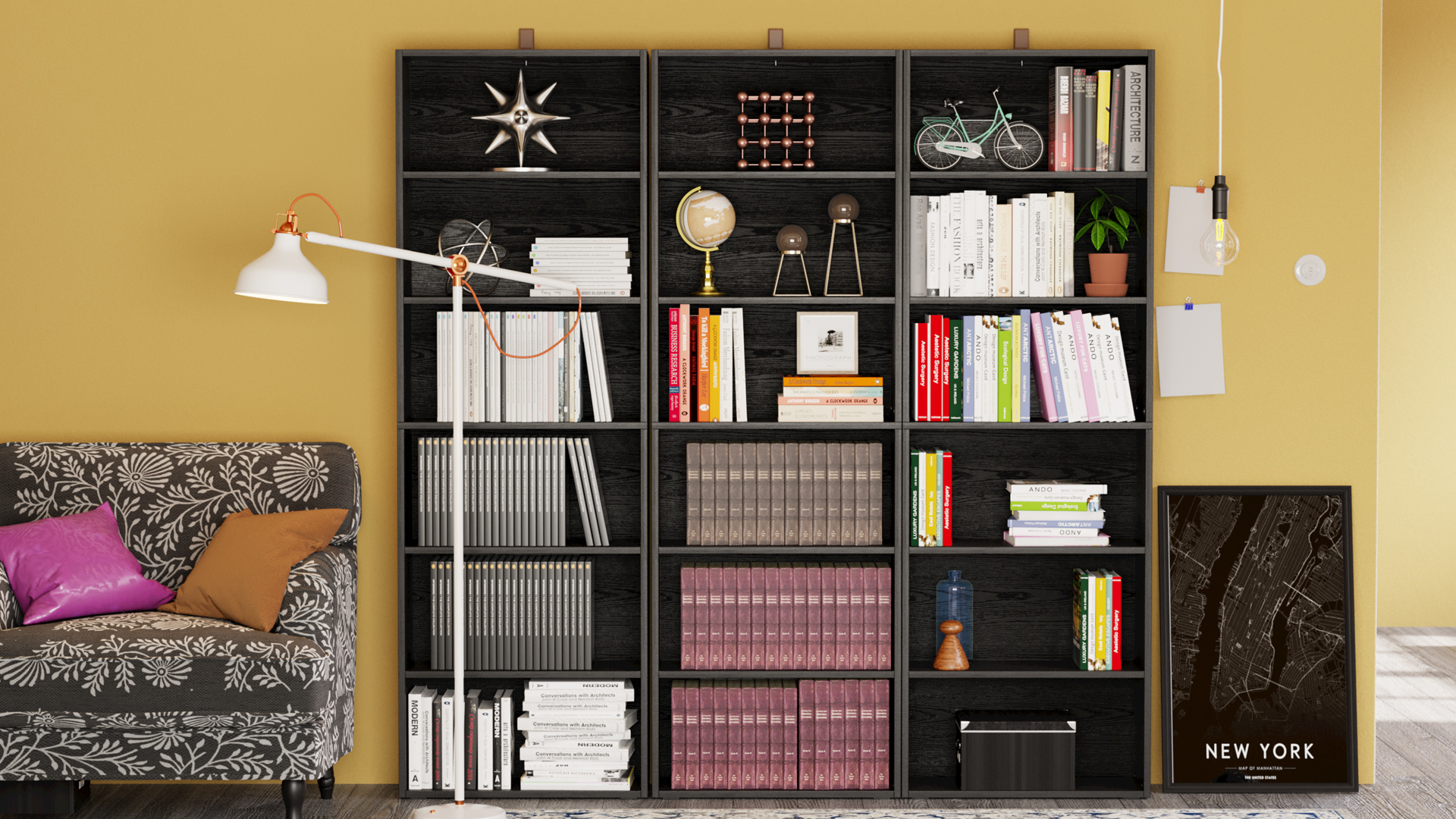 Storage Shelves IRONCK Industrial Bookshelves And Bookcases Floor - View #7