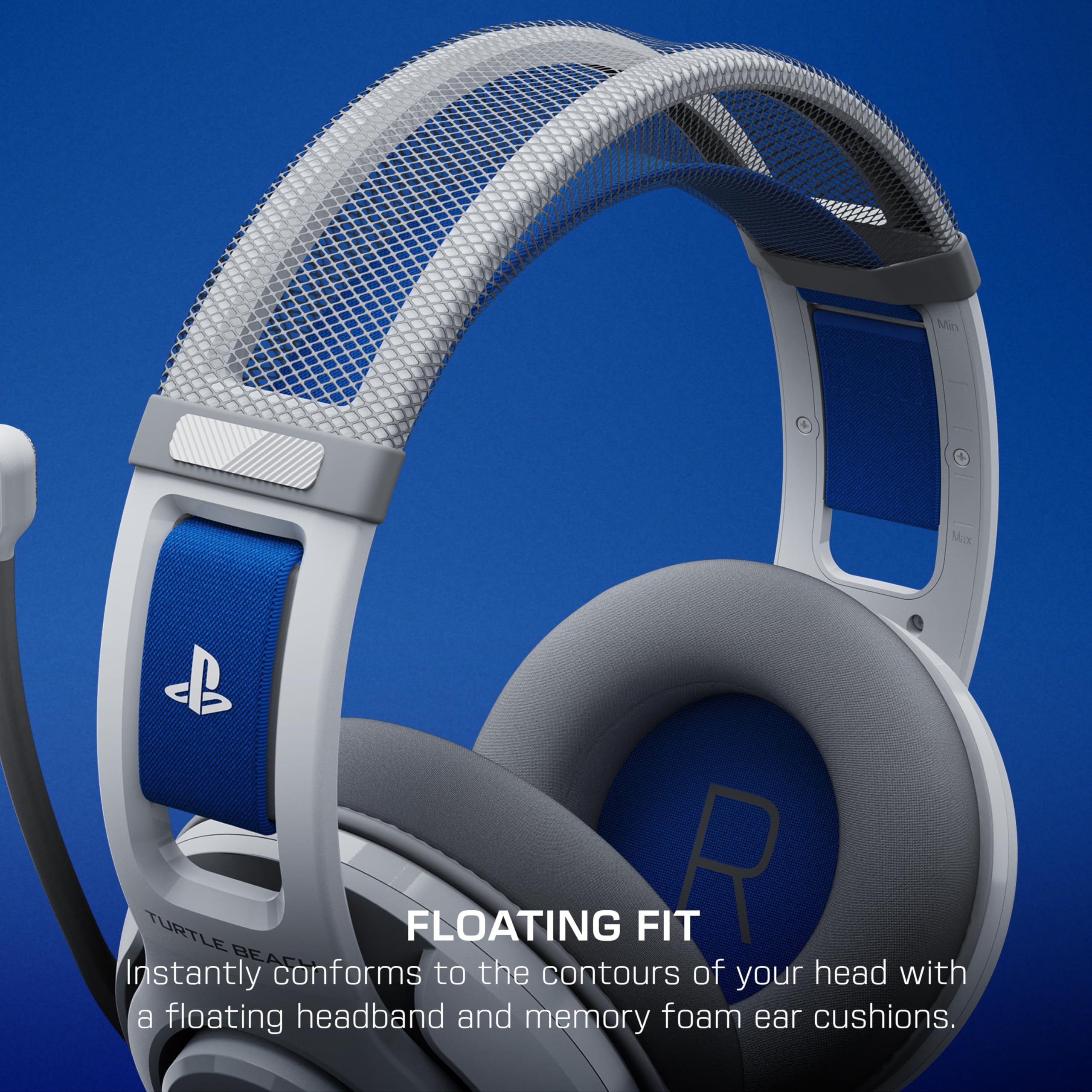 Turtle Beach Atlas 200 Blanco Auriculares de Juego con Cable con Licencia Oficial para PlayStation, PS5, PS4, transductores Nanoclear de 50 mm, micrófono con función de Silencio al abatir