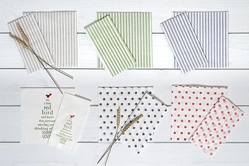 Miniatura 5 de Vietri Papersoft Servilletas Dot Red - Paquete de 50 toallas de mano Spunlace para mesabaño