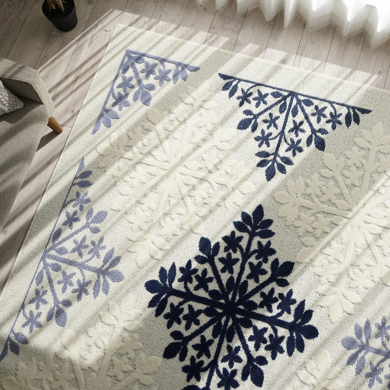 120x80cmペルシャ手織りマット(63)ギャッベ・クム・絨毯・じゅうたん