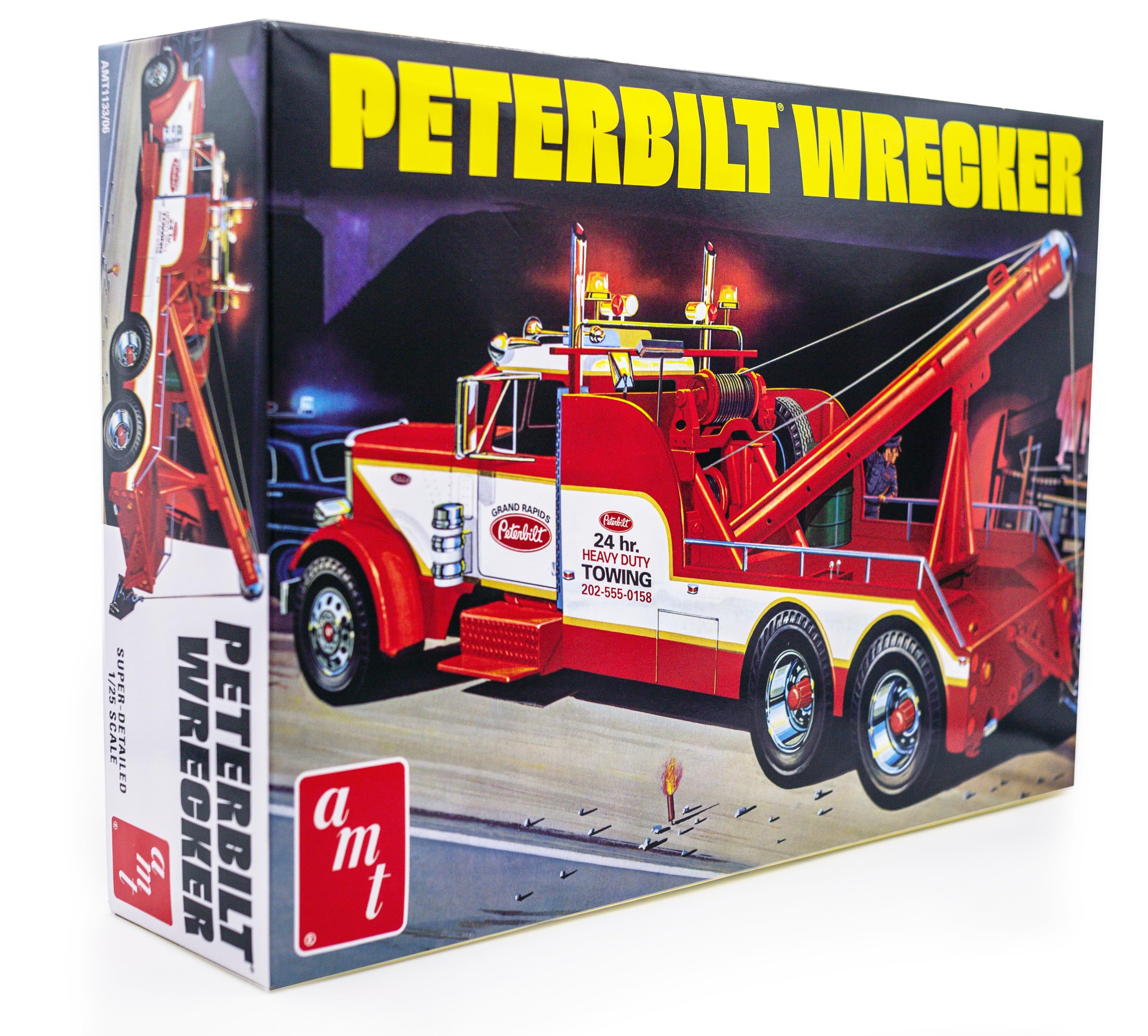 Amazon.com: AMT Peterbilt 359 Wrecker Model Kit - 1/25 Scale