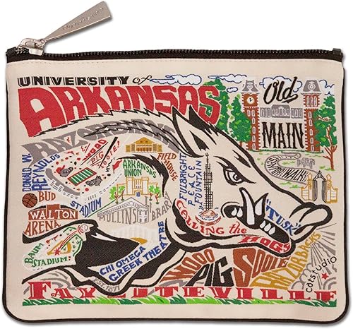 Catstudio Bolsa con cremallera Parent South College, Arkansas Razorbacks