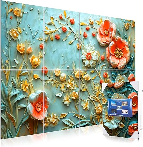 Miniatura 20 de Mollywell Paneles Acústicos de Arte, Insonorización, Decoración de Pared, Adecuados para Insonorización de Habitaciones Inspiradas en la Naturaleza