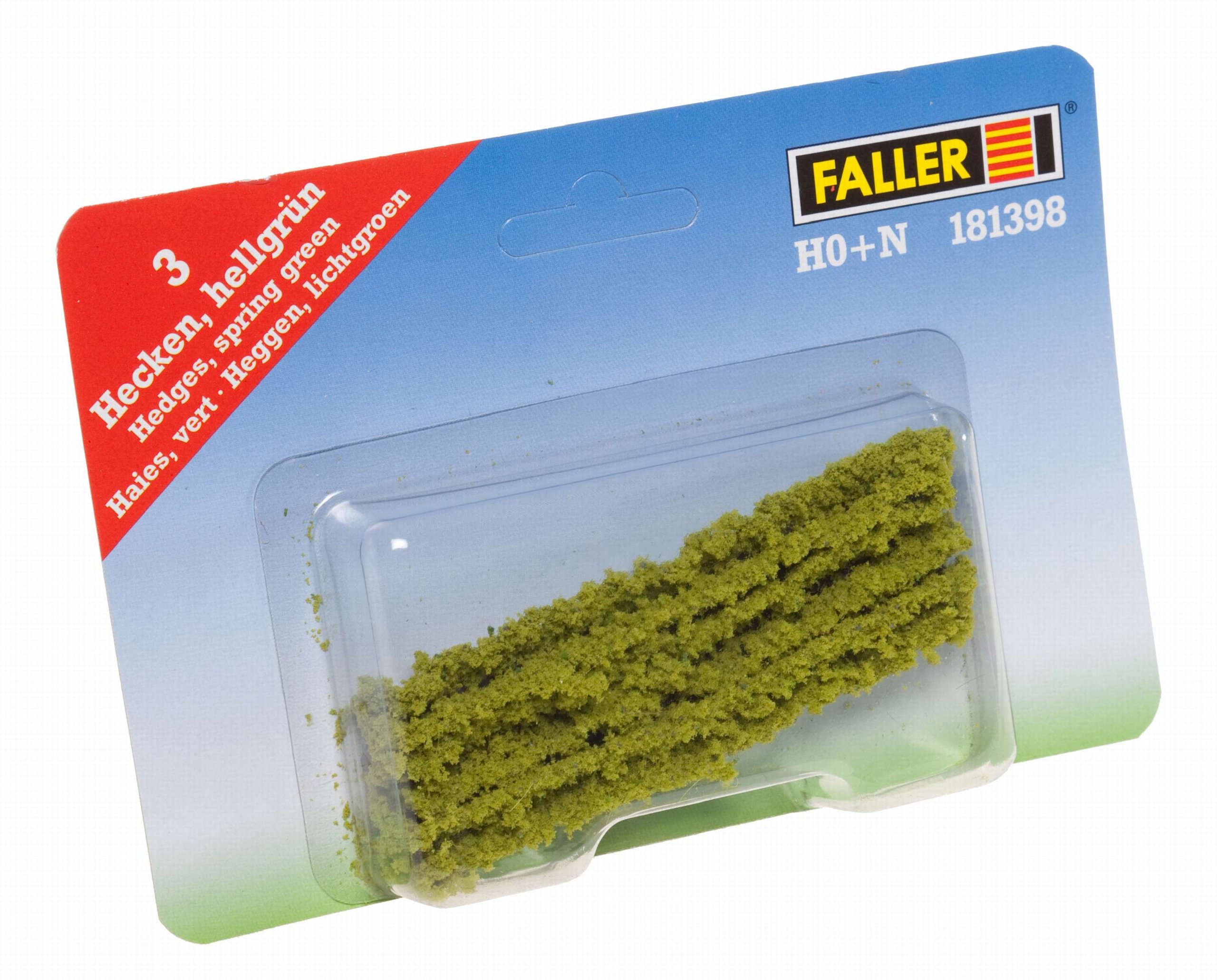 Haies Faller Pour Modélisme – 2 Pièces – 500x12x15 Mm – Échelle 1/72 à 1/160 – Dès 14 Ans