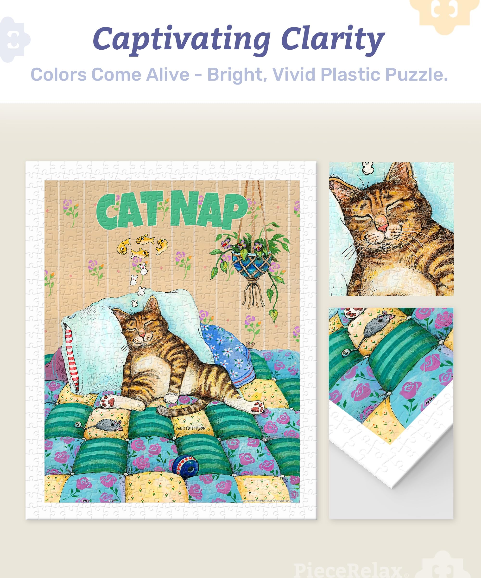 PieceRelax Plastic Jigsaw Puzzles for Adults 500 Pieces Gary Patterson - Image 3