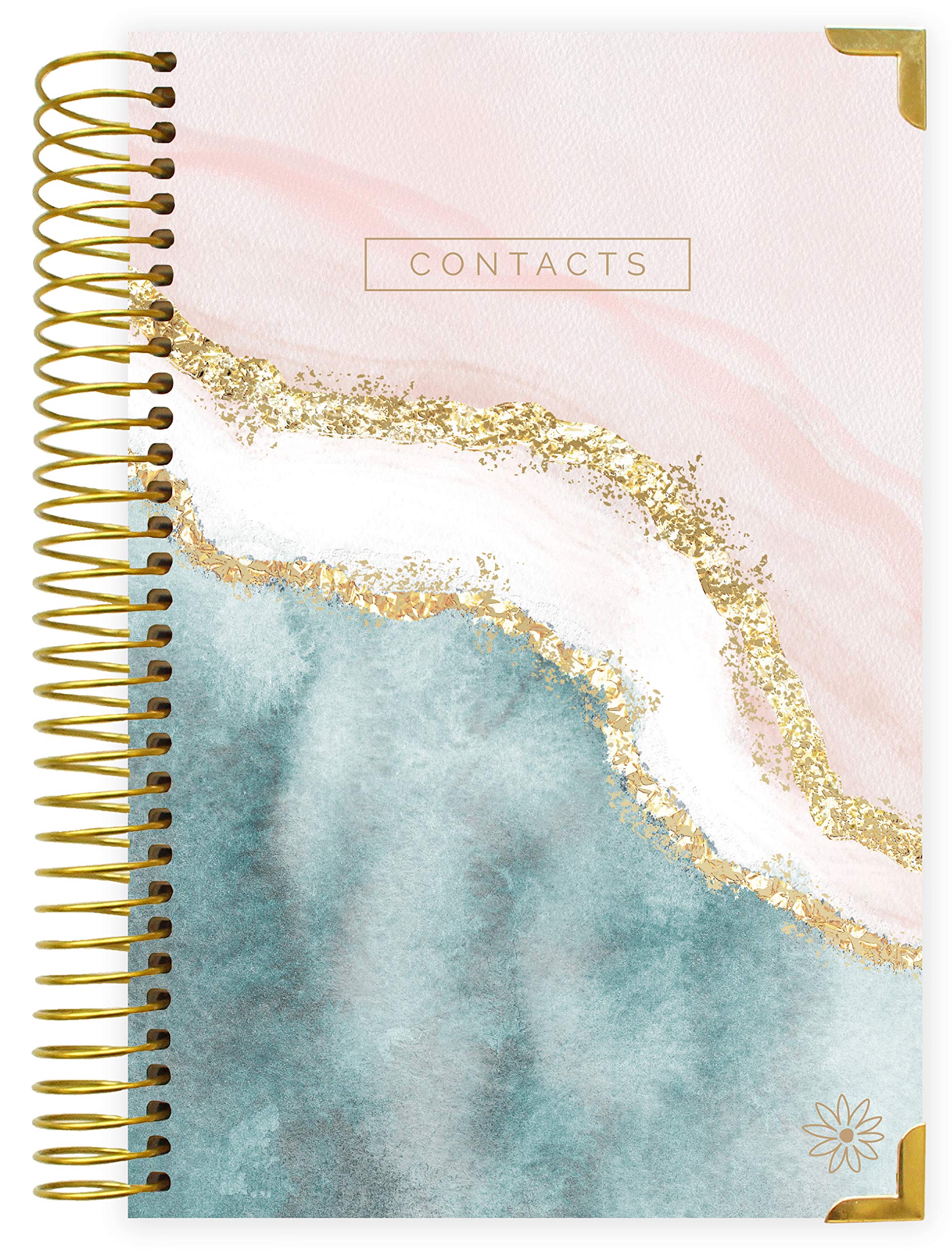 Photo 1 of bloom daily planners Hardcover Contacts Address Password Book - Alphabetical Organizer with Tabs - 6” x 8.25" - Daydream Believer
