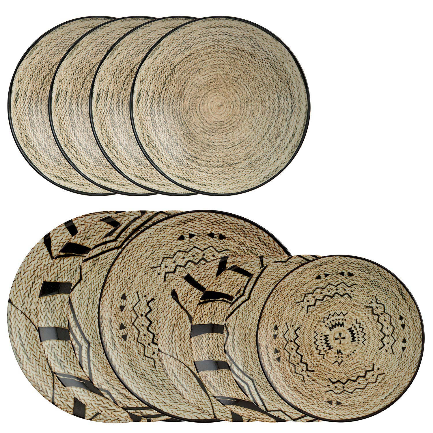 67350-A2 Tribal Mood Porcellana - Servizio piatti, 12 pz