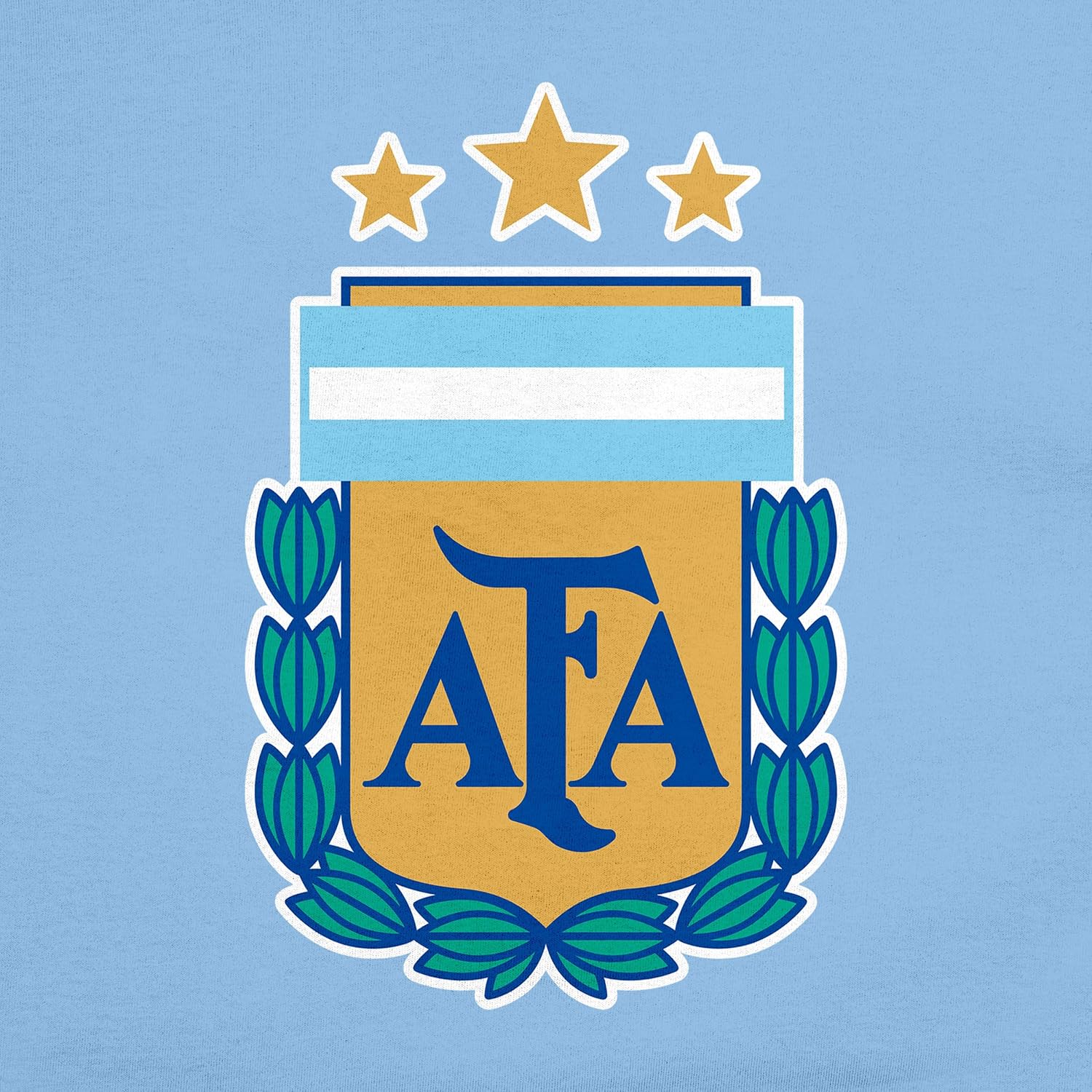 Icon Sports Officially Licensed Argentine Football Association Soccer Cotton T-Shirt - Unisex Adult