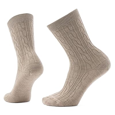 Smartwool Everyday Cable Crew Socks Knee High Socks Shoes Fossil