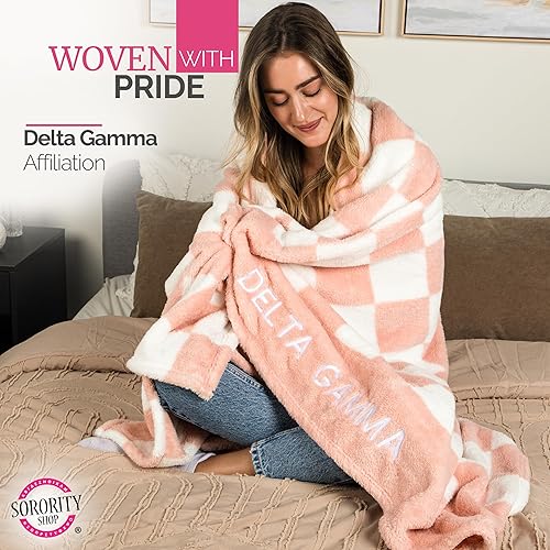 Miniatura 3 de Sorority Shop Zeta Tau Alpha - Manta gruesa  Elegante manta a cuadros perfecta para regalos de hermandad de mujeres grandes  Manta de regalo suave,