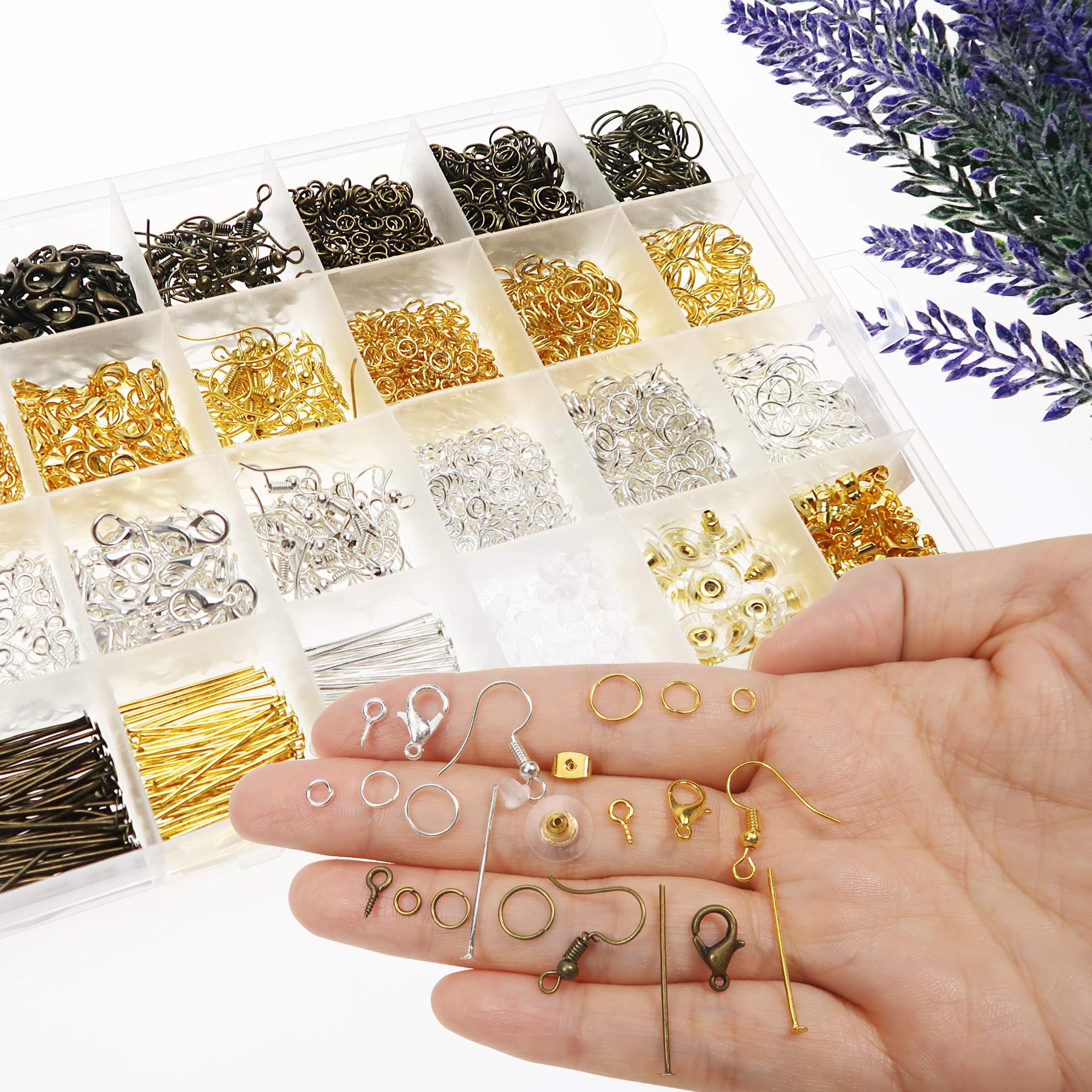 Kit De 40 Colgantes De Chile Rojo En Aleación + Cadenas Y Anillos - Para Hacer Joyería DIY, Llaveros Y Amuletos