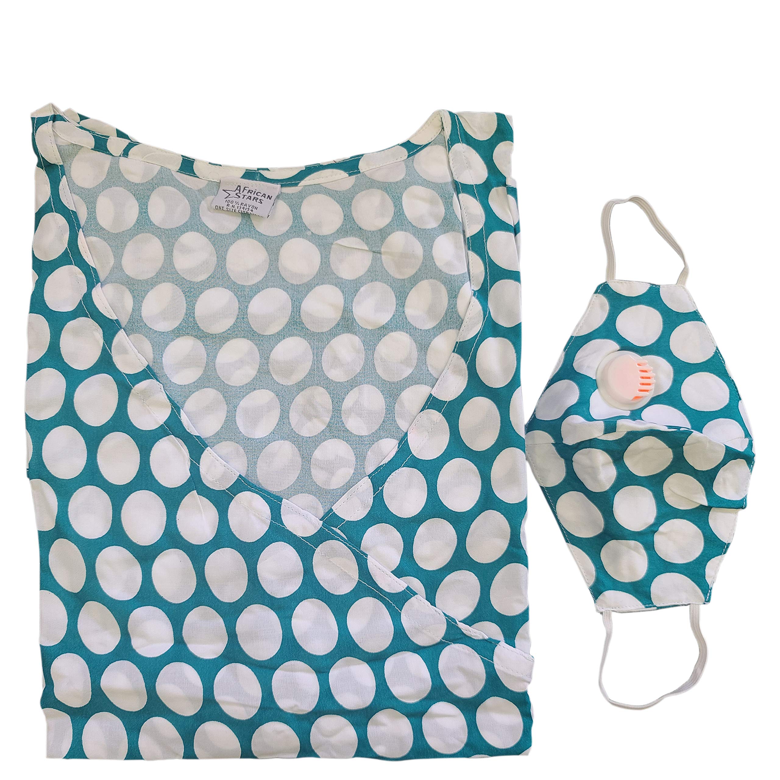 African PlanetWomen’s Top with Matching Mask