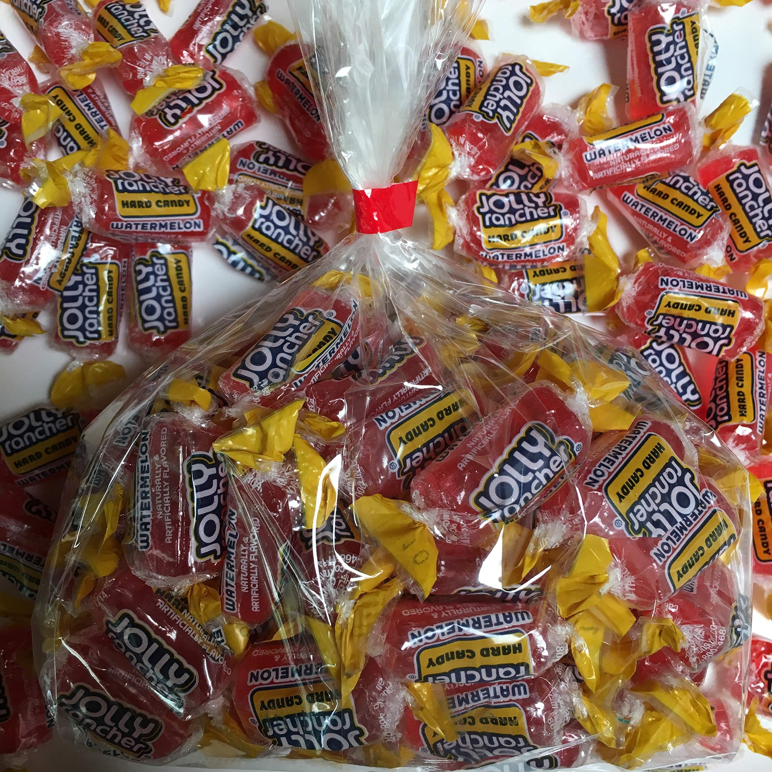 Individually wrapped Watermelon Jolly Rancher hard candy