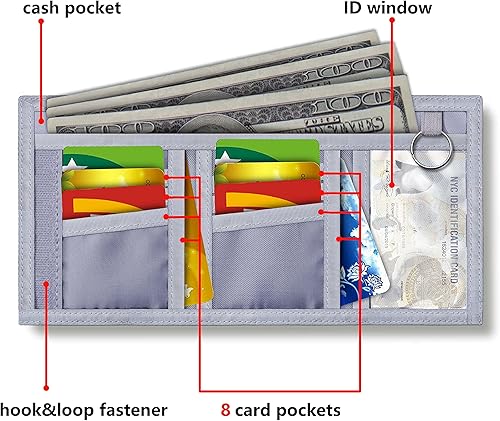 Miniatura 6 de Cartera para niños y niñas de 6 a 18 años triple pliegue carteras para niños y niñas carteras para adolescentes con bolsillo para monedas y