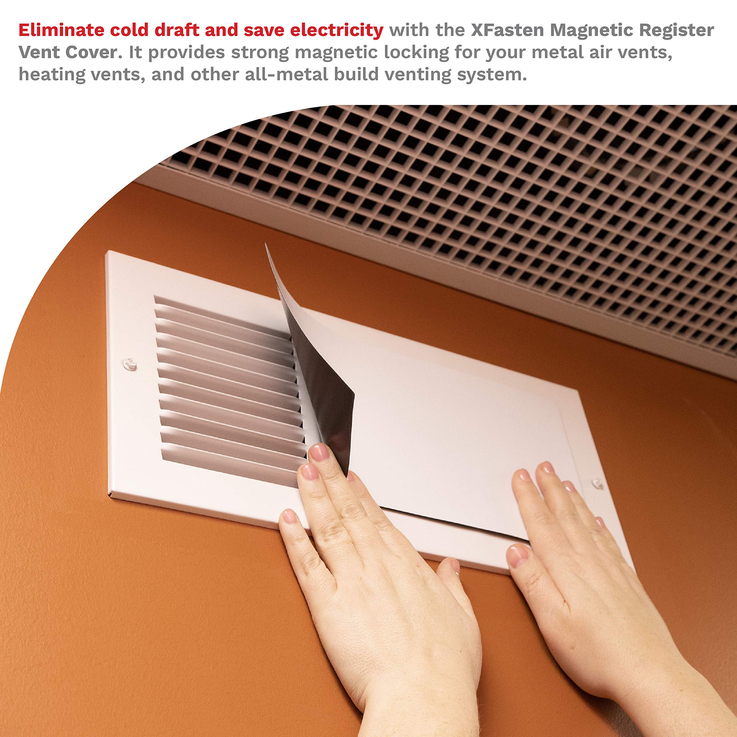 DERCLIVE 4 stks Magnetische Vent Covers 5,5 x 12 voor standaard