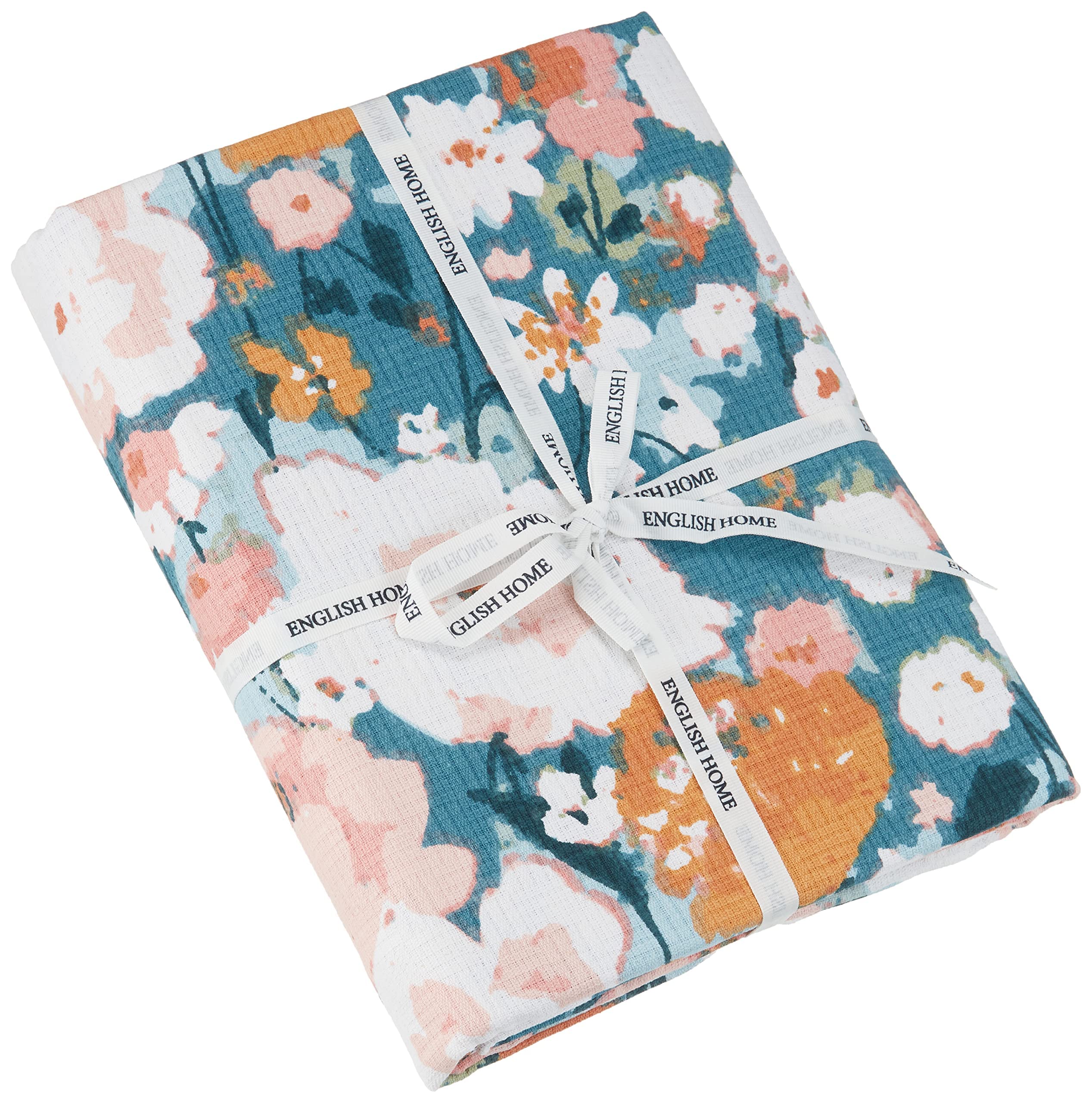 English Home Camellia Baskılı Çift Kişilik Pike 200x220 cm Şeftali