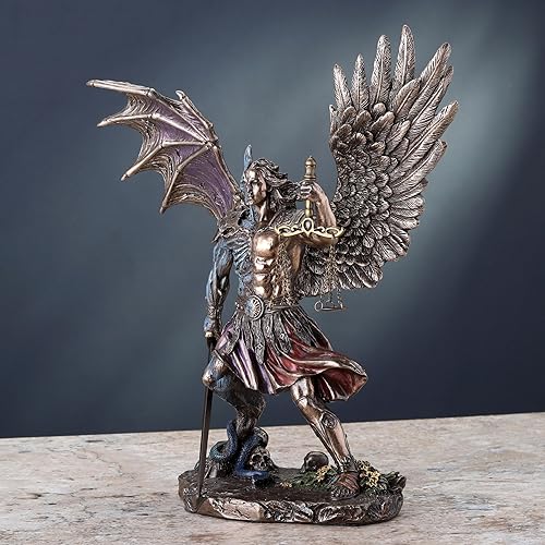 Miniatura 3 de Veronese Design Estatua de resina fundida en frío de 10 1/4 pulgadas con acabado de bronce antiguo